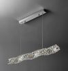 Кришталева підвісна хромована люстра Spiry Crystal Led Ø 150 см