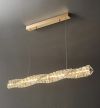 Кришталева підвісна золота люстра Spiry Crystal Led Ø 120 см