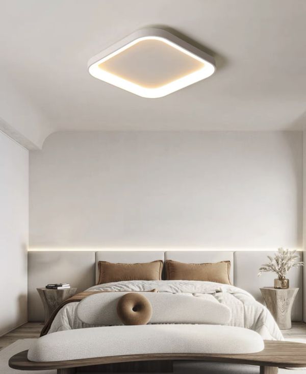 Cвітлодіодна потолочна люстра Cubo Led в білому кольорі 35W