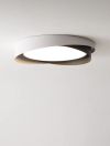 Cвітлодіодна потолочна люстра Circle Moony led в біло-чорному кольорі 45W