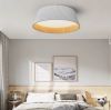 Cвітлодіодна потолочна люстра More Lamp в білому з бежевим кольорі 20W з пультом