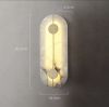 Настінний світильник Stone sconce бронзовий мармур довжина 42 см