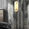 Настінний світильник Stone sconce бронзовий мармур довжина 42 см