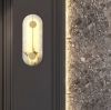 Настінний світильник Stone sconce бронзовий мармур довжина 42 см