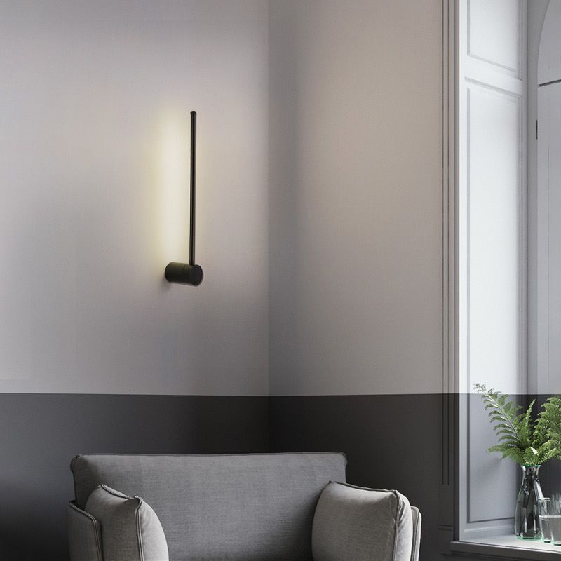 Настінне чорне лінійне бра 60 см Pipeline Wall Light