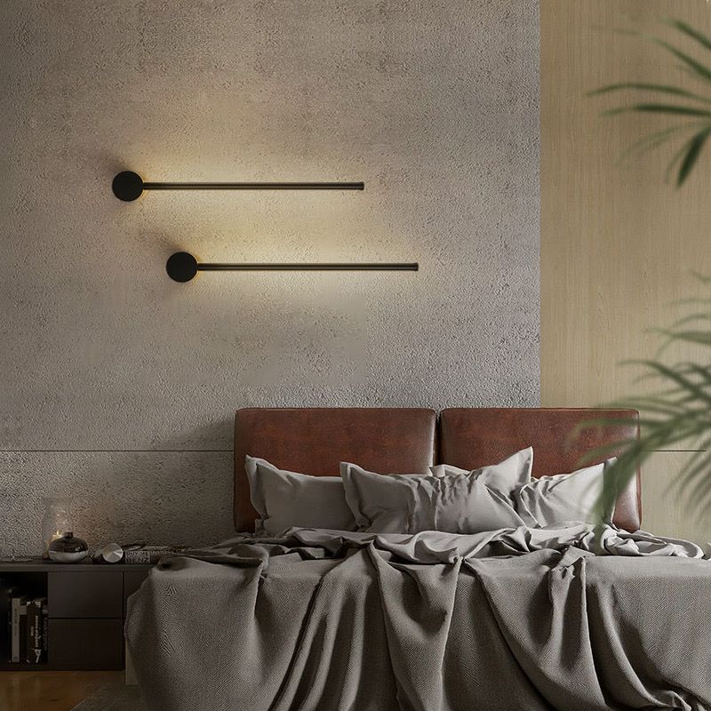 Настінне чорне лінійне бра 60 см Pipeline Wall Light