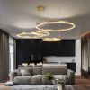 Люстра підвісна світлодіодна Kukho Golden Circle Lamp 250W золота