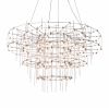Срібна LED-люстра Ø 80 см MJ200-950*600*600 Titanium