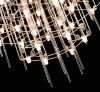 Срібна LED-люстра Ø 80 см MJ200-950*600*600 Titanium