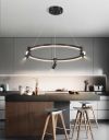 LED люстра підвісна Track Circle в чорному корпусі Ø 60 см