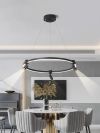LED люстра підвісна Track Circle в чорному корпусі Ø 60 см