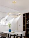 LED люстра підвісна Track Circle в золотому корпусі Ø 60 см