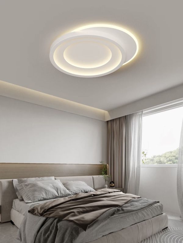 Cвітлодіодна люстра Lossie Led Lamp кругла в білому кольорі 25W