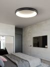 Cвітлодіодна потолочна люстра Nuybi Circle Led в чорному  кольорі 20W
