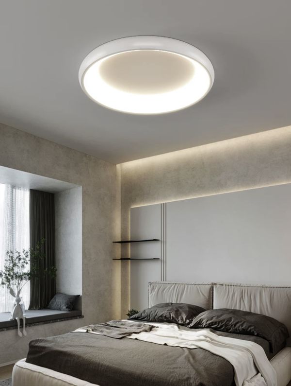 Cвітлодіодна потолочна люстра Nuybi Circle Led в білому  кольорі 36W