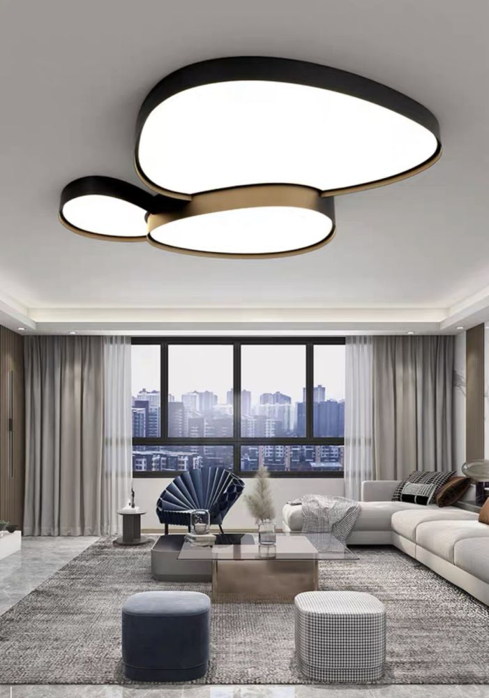 Cвітлодіодна люстра MISK Lamp в чорному кольорі 75W