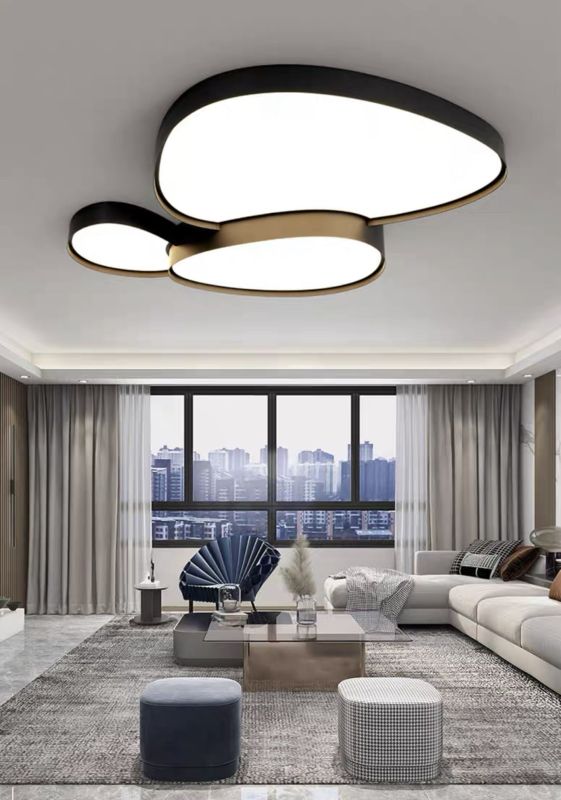Cвітлодіодна люстра MISK Lamp в чорному кольорі 75W