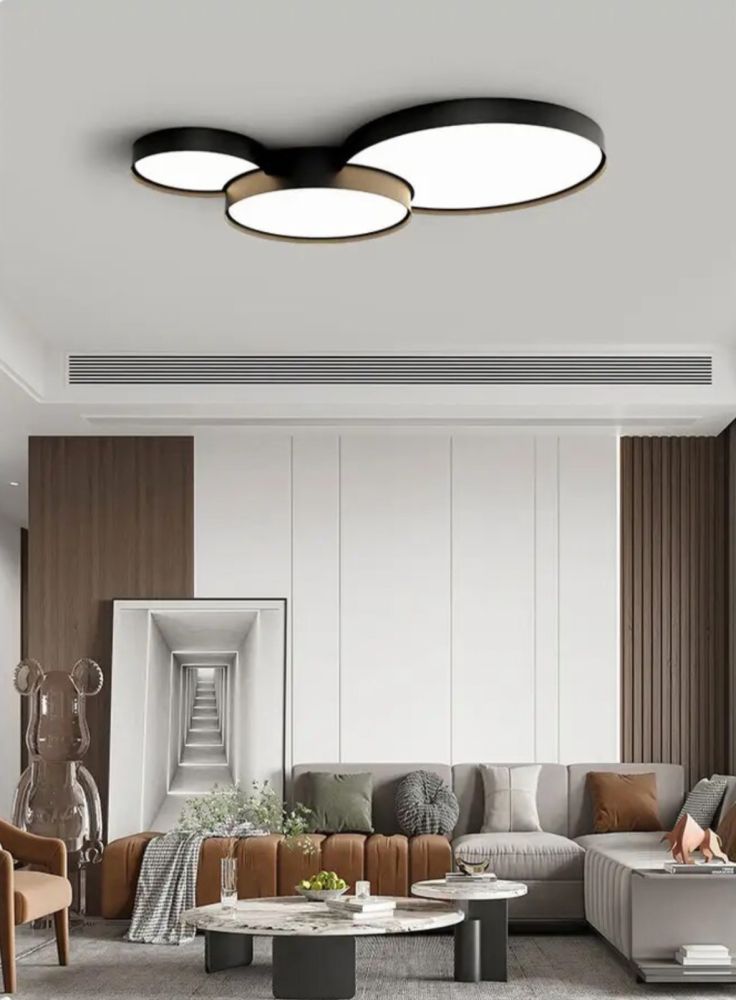 Cвітлодіодна люстра Wheel Lamp в чорному кольорі 60W