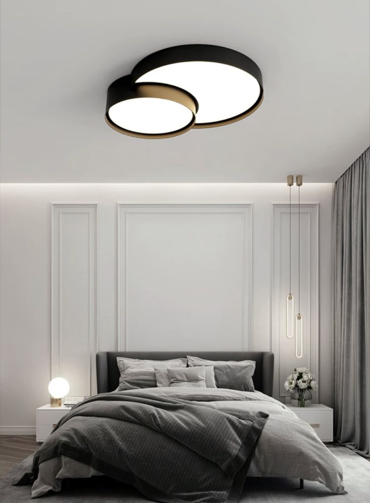Cвітлодіодна люстра Wheel Lamp в чорному кольорі 25W
