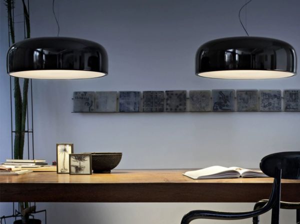 Підвісний світильник Ronni Lamp в діаметр 35 см чорний
