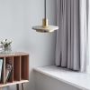Підвіс Led на 15 ват Marble Lamp натуральний білий мармур і бронзовий метал