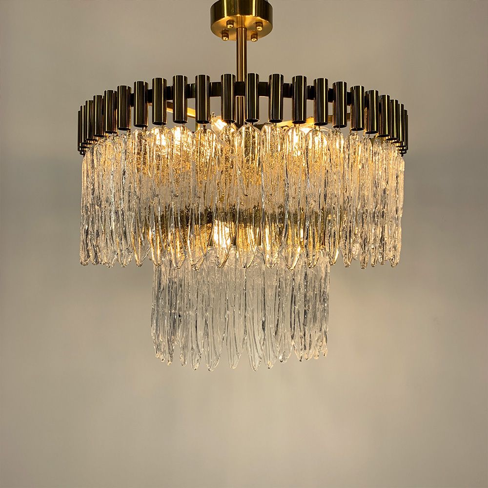 Люстра кришталева CRYSTAL ICICLE на 9 ламп MJ 187-600 AB