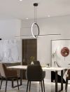 Люстра підвісна з кругом Formas Long Lamp