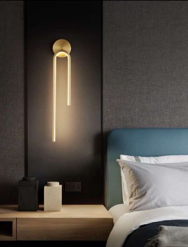Світлодіодна бра Hook led Lamp в золотому кольорі