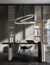 Підвісна світлодіодна золота люстра Quick Led Lamp