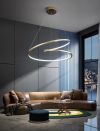 Підвісна світлодіодна золота люстра Quick Led Lamp