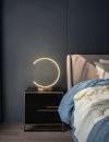 Декоративна кругла золота лампа Moon Led Lamp