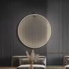 Настінний чорний світильник Round Led Black Ø 100 см