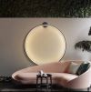 Настінний чорний світильник Round Led Black Ø 100 см