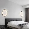 Настінний чорний світильник Round Led Black Ø 80 см