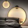 Настінний чорний світильник Round Led Black Ø 80 см