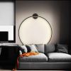 Настінний чорний світильник Round Led Black Ø 80 см