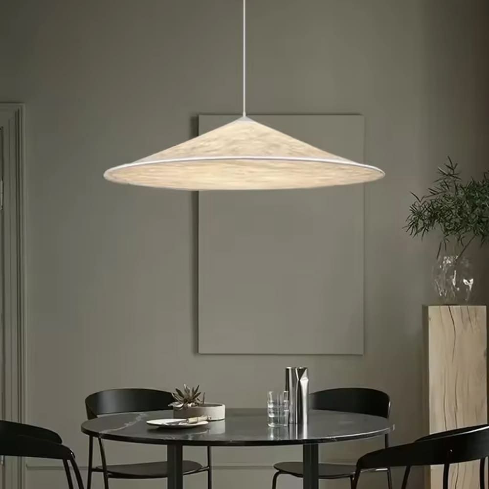 Світильник із підвісним конусним абажуром з імітацією паперу Ø60 см BM10-600