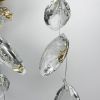 Вишукане золоте бра DIAMINA з кришталевим камінням