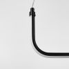 Чорна лінійна LED люстра з 2-а лініями 110 см (2 по 75 см) H28L-2-1200 BK