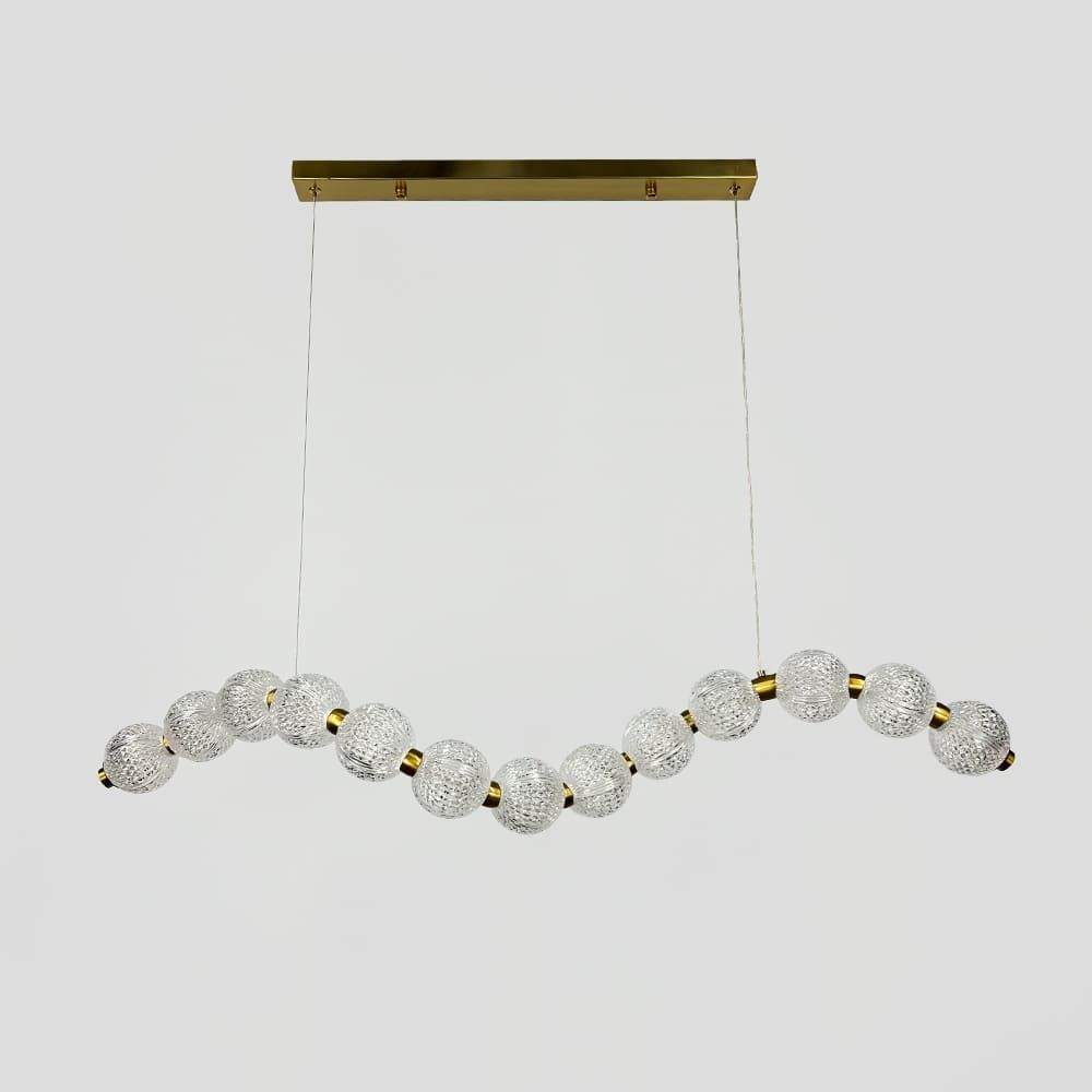 Світлодіодний світильник PEARLIES із прозорими рельєфними кульками MJ 345-1000L AB
