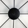 Стельовий LED світильник чорного кольору на 8 джерел освітлення
