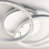 LED люстра на 2 кільця білого кольору з фурнітурою хром А 55061/2В RGB WT