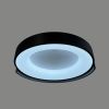 Стельовий LED-світильник у чорному корпусі на три режими Ø50х12 см 1906C-500 BK