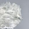 Світильник з натуральним пір'ям білого кольору 60 см AS 136 WT