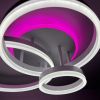 Стельова з пультом світлодіодна люстра GENNY ROUND RGB 80W 4R біла