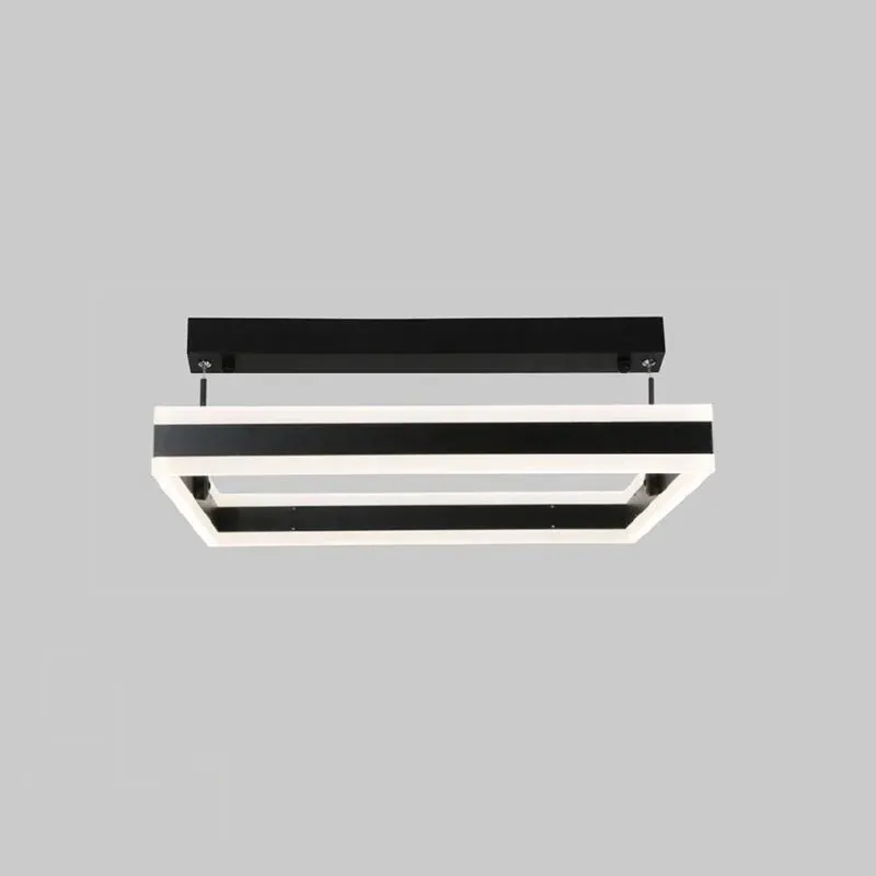 Люстра підвісна чорна світлодіодна з пультом STELLA 100W BLACK