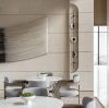 Видовжений настінний світильник серії Alabaster Sconce  в чорному кольорі