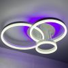 Стельова з пультом світлодіодна люстра GENNY ROUND RGB 80W 4R біла