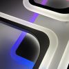 Пристельова LED люстра з пультом та підсвіткою 725/423 WHITE