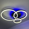 Стельова з пультом світлодіодна люстра GENNY ROUND RGB 80W 4R чорна